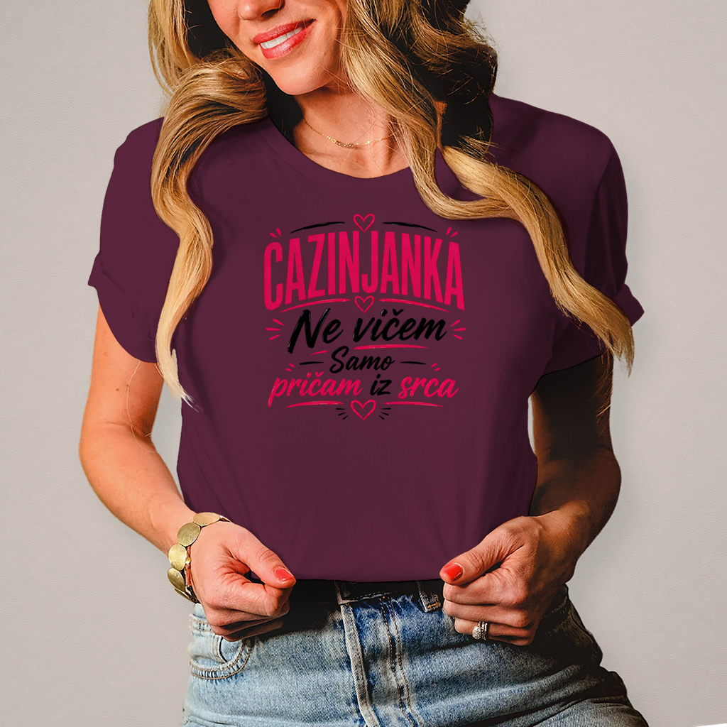 Damen T-Shirt Cazinjanka Ne vicem