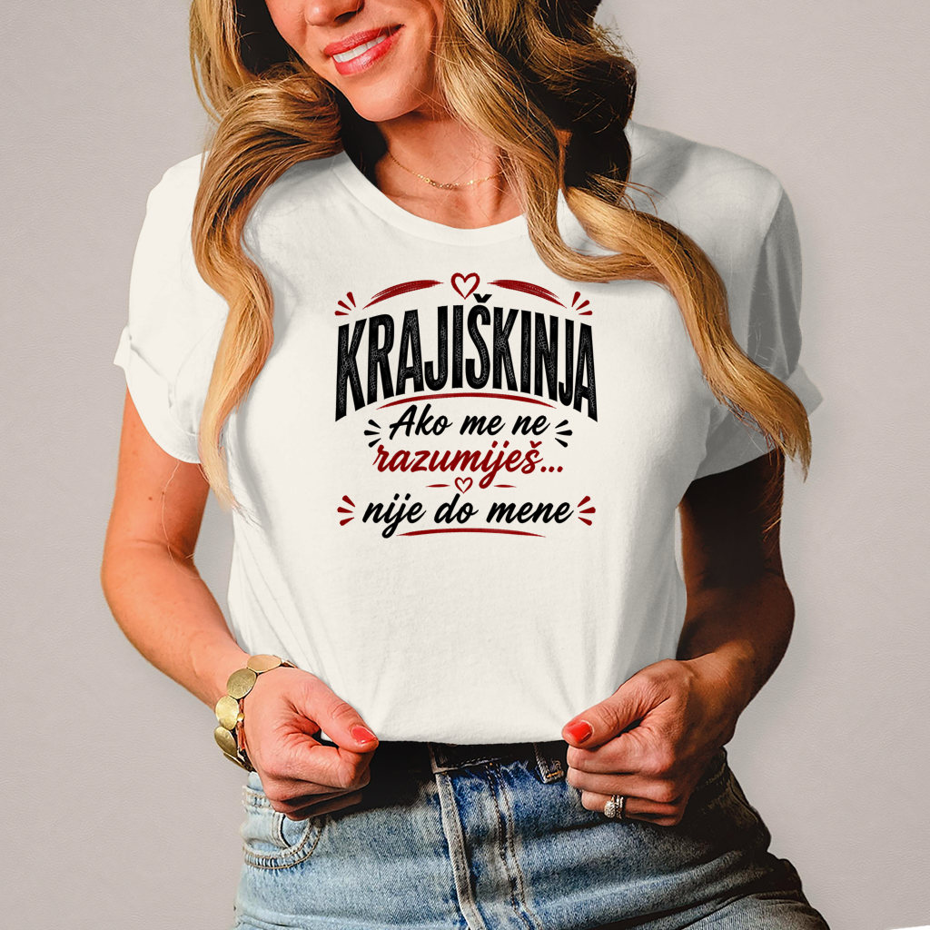Damen T-Shirt Nije do mene