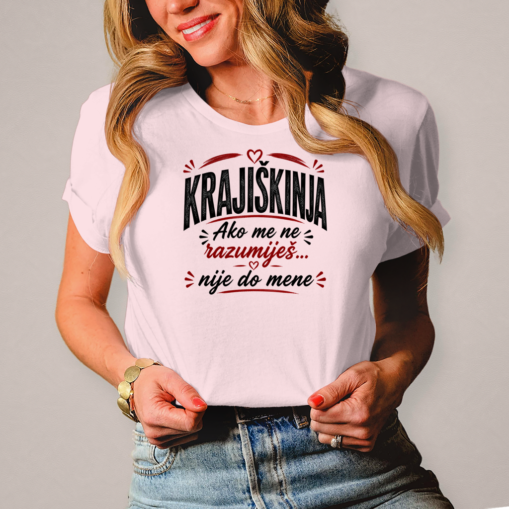 Damen T-Shirt Nije do mene