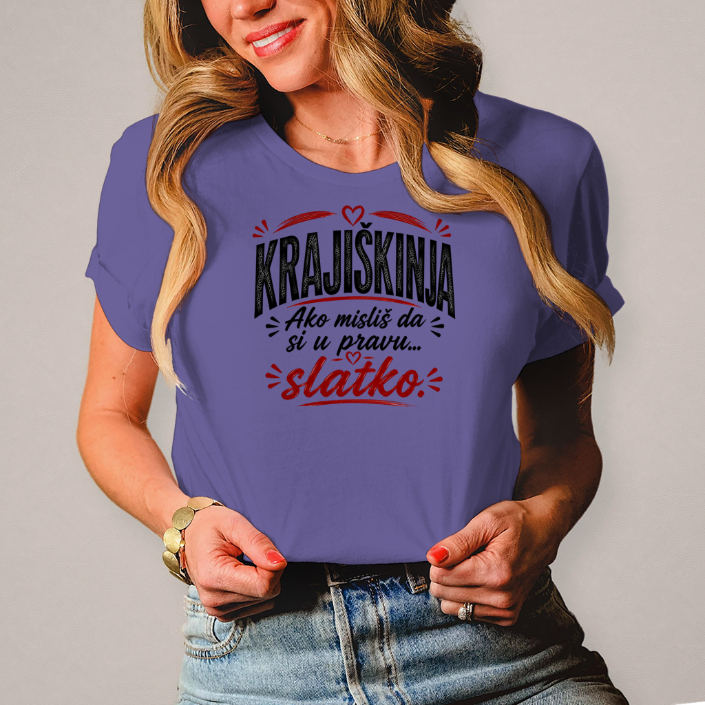 Damen T-Shirt Ako mislis da si upravu slatko