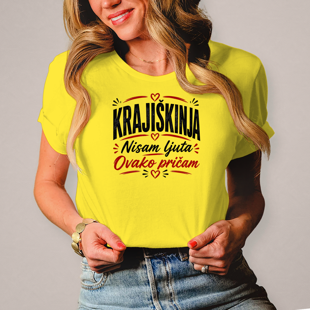 Damen T-Shirt Nisam ljuta