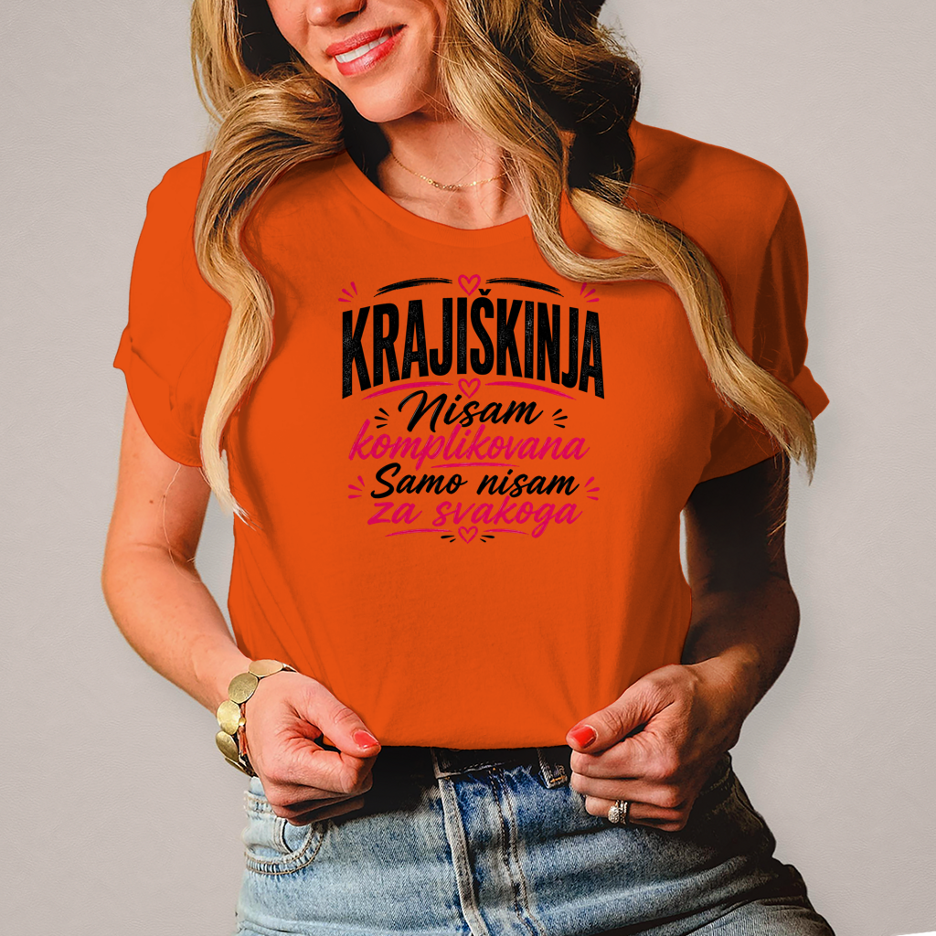 Damen T-Shirt Nisam komplikovana