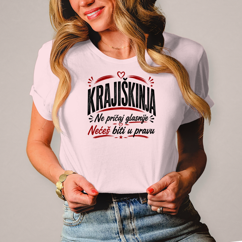 Damen T-Shirt Ne pricaj glasnije