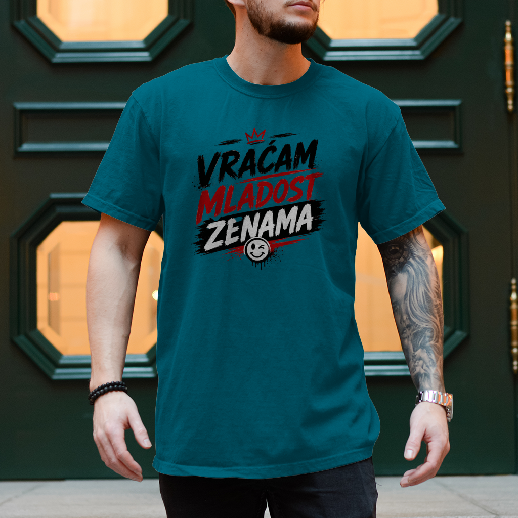 Herren T-Shirt Vracam mladost zenama