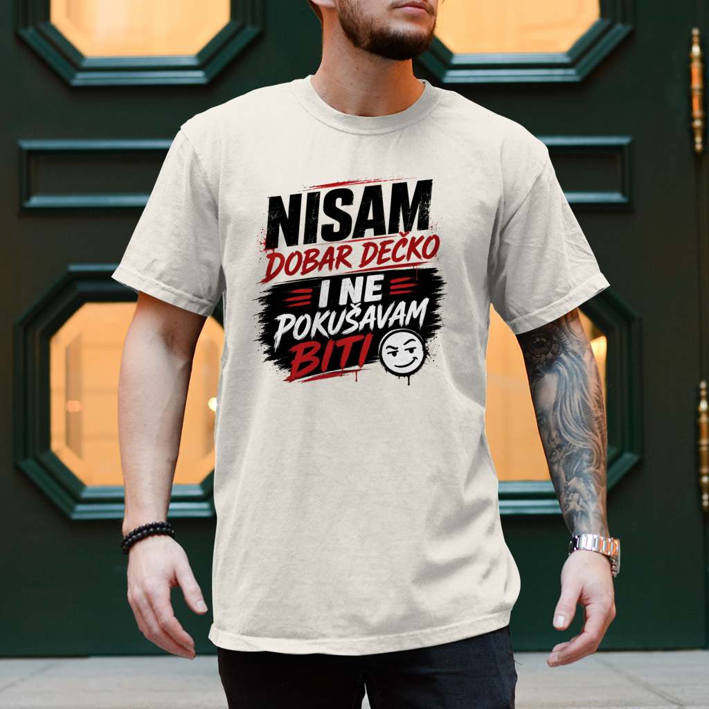 Herren T-Shirt Nisam dobar decko