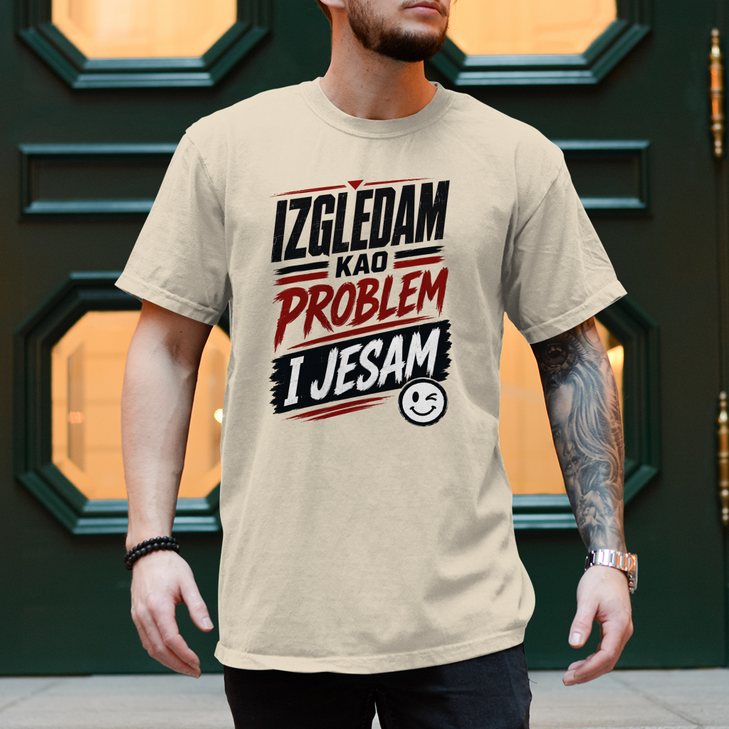 Herren T-Shirt Izgledam kao problem