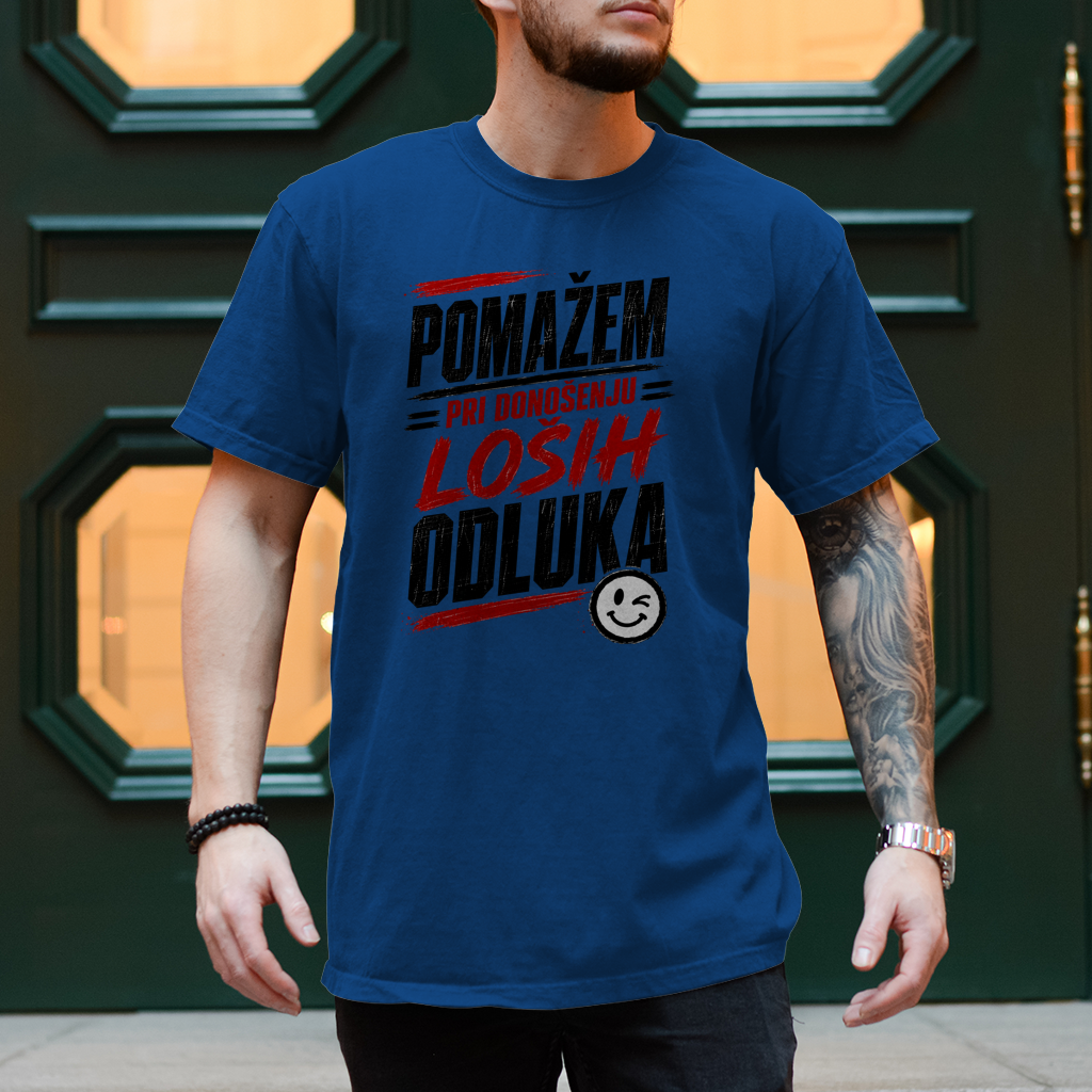 Herren T-Shirt Pomazem pri donosenju losih odluka