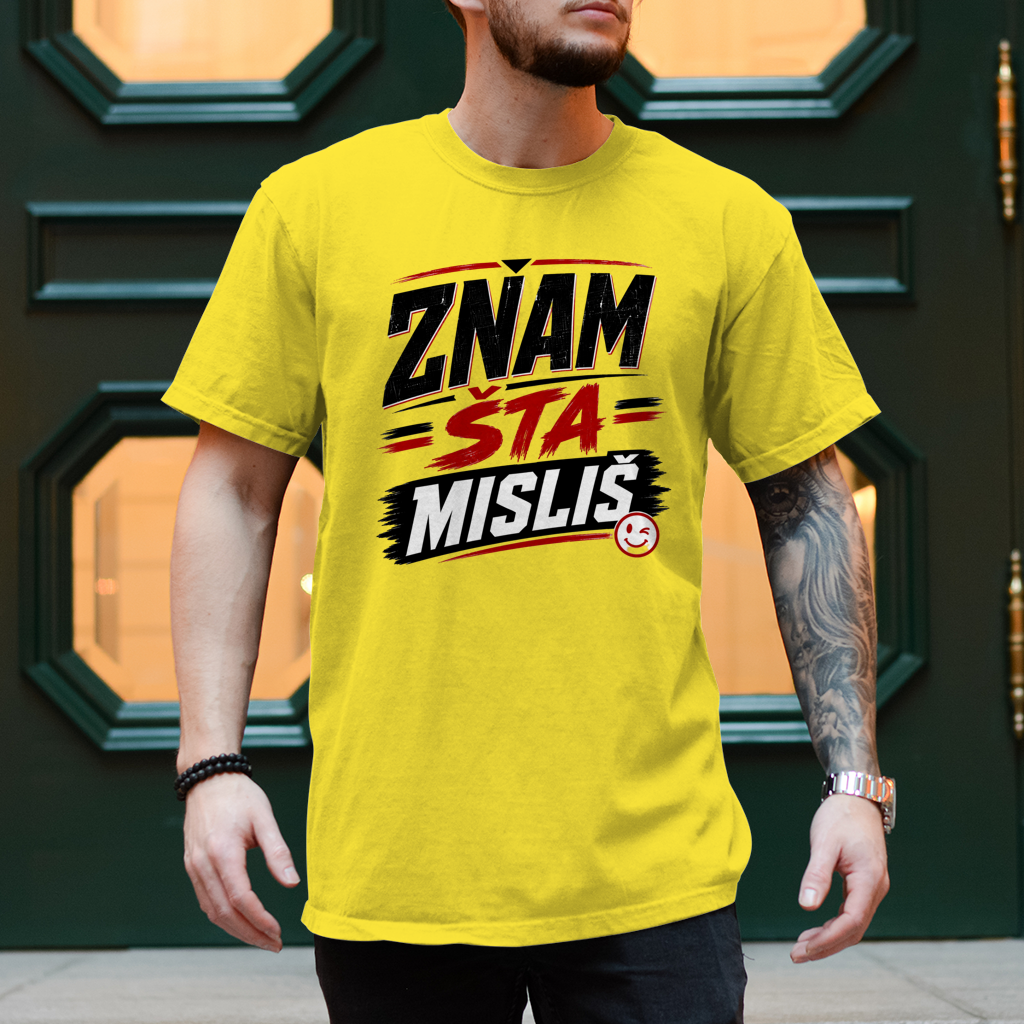 Herren T-Shirt Znam sta mislis
