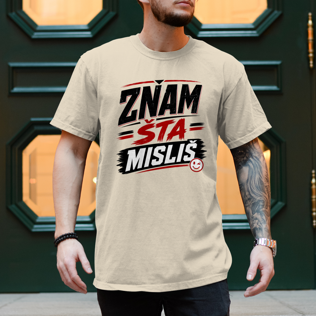 Herren T-Shirt Znam sta mislis
