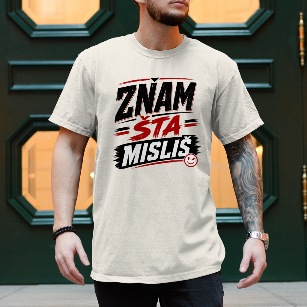 Herren T-Shirt Znam sta mislis