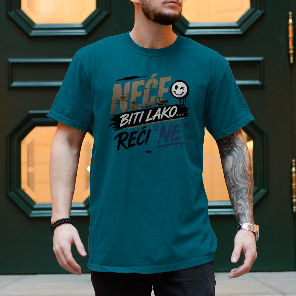 Herren T-Shirt Nece biti lako reci ne