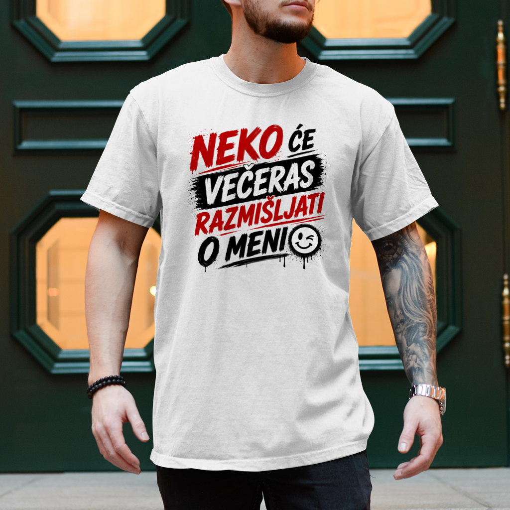 Herren T-Shirt Neko ce veceras razmisljati o meni