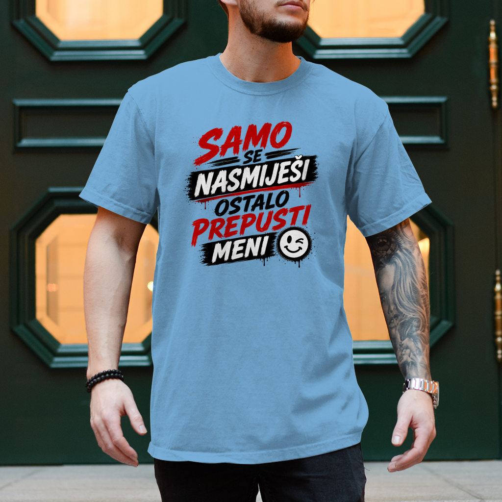 Herren T-Shirt Samo se nasmijesi