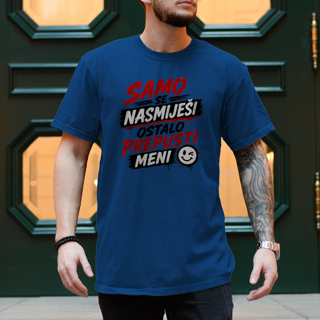 Herren T-Shirt Samo se nasmijesi