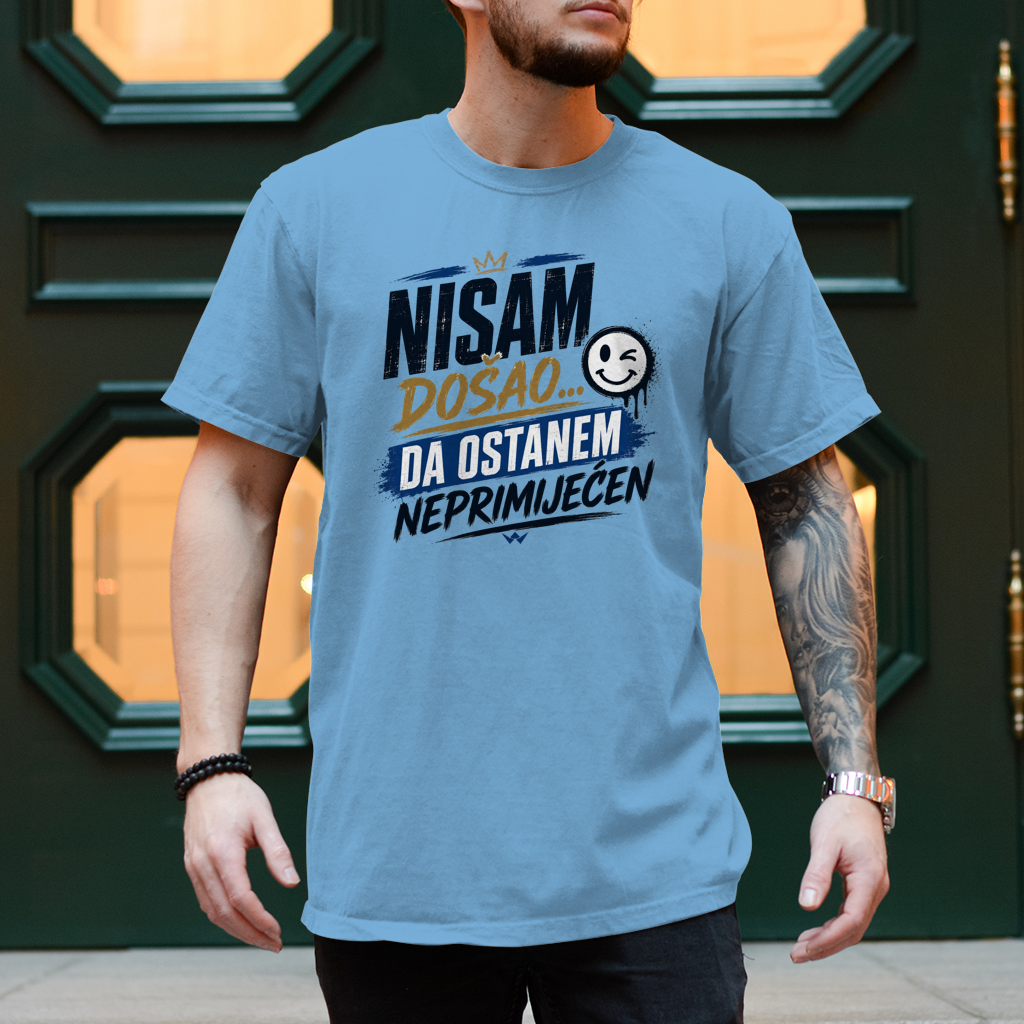 Herren T-Shirt Nisam dosao da ostanem neprimjecen