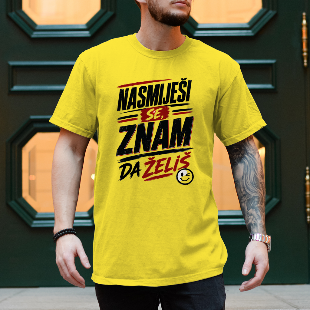 Herren T-Shirt Nasmijesi se znam da zelis