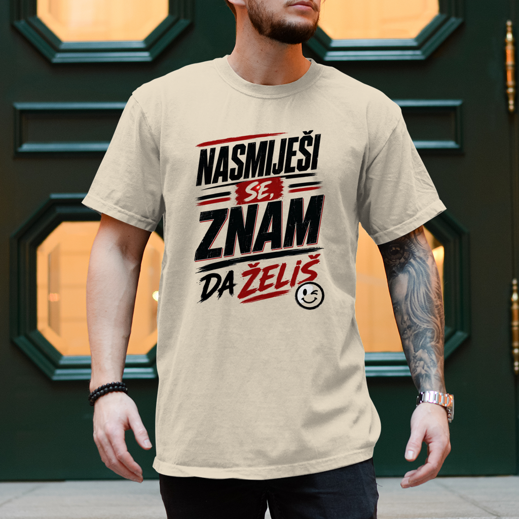 Herren T-Shirt Nasmijesi se znam da zelis