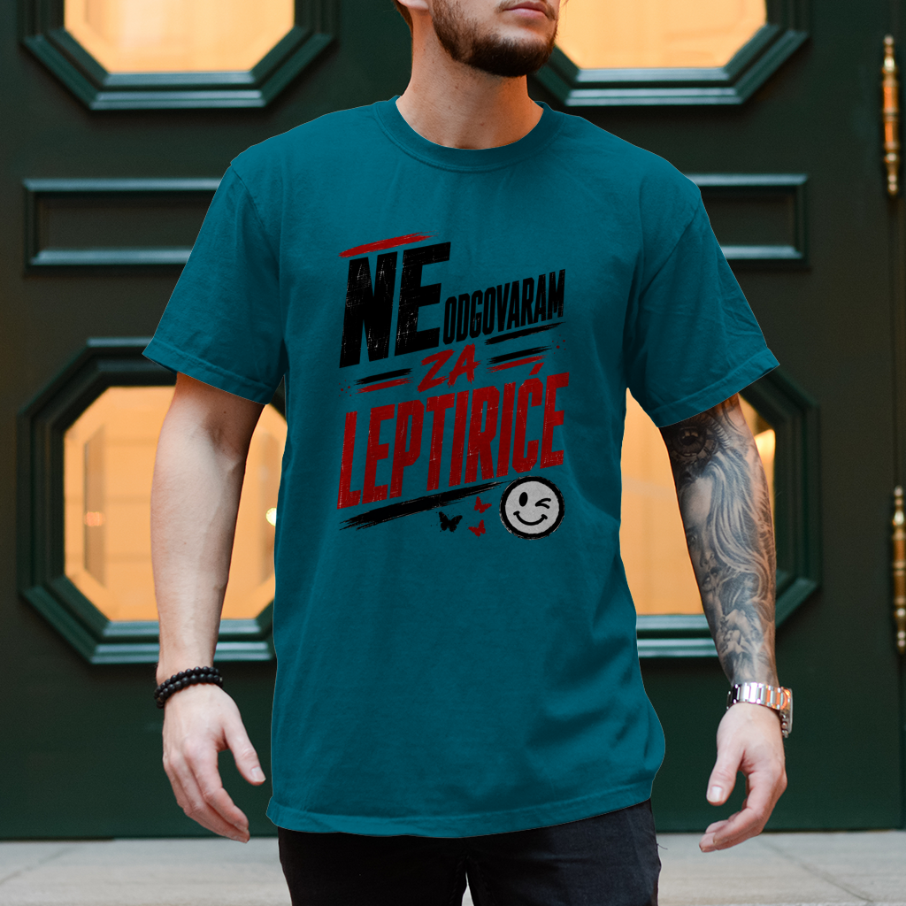 Herren T-Shirt Ne odgovaram za leptirice