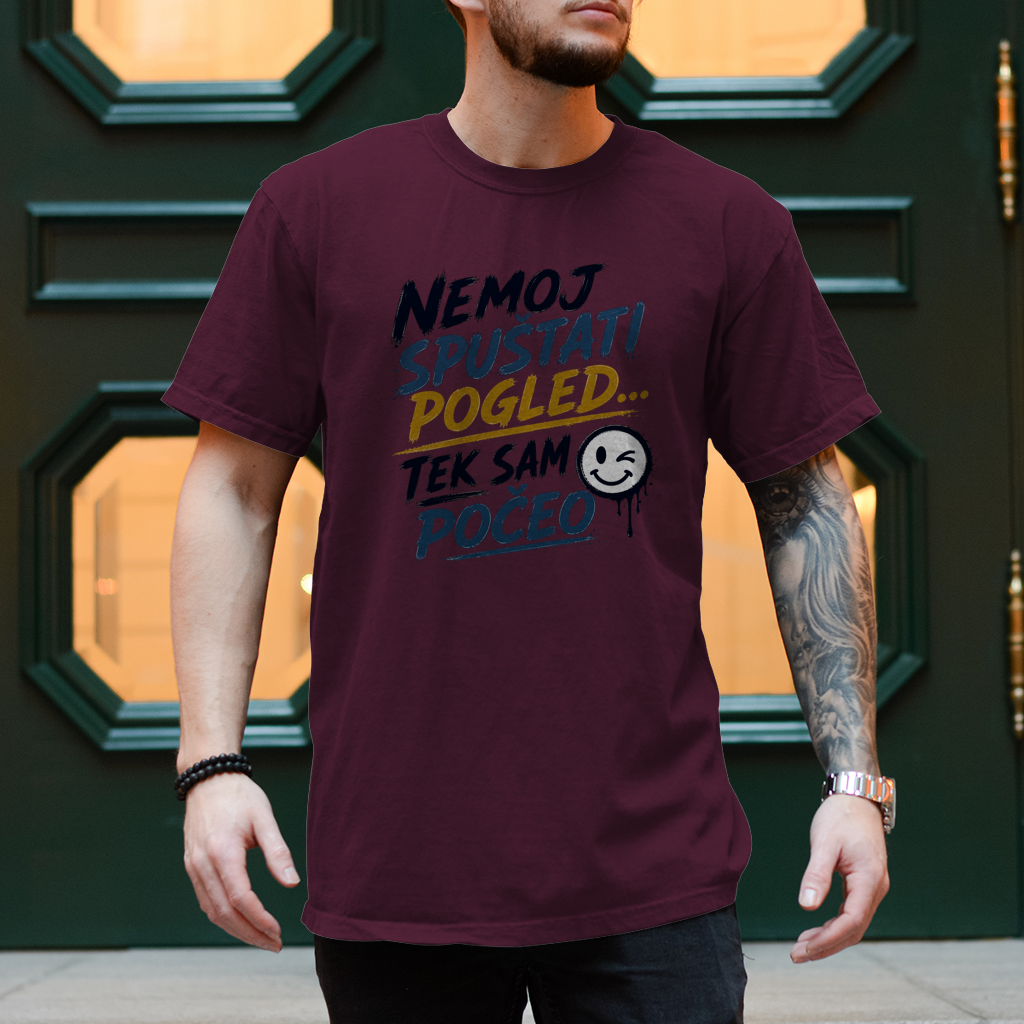 Herren T-Shirt Tek sam poceo