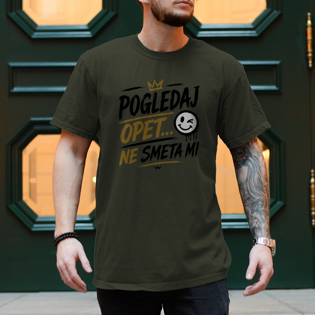 Herren T-Shirt Pogledaj opet ne smeta mi