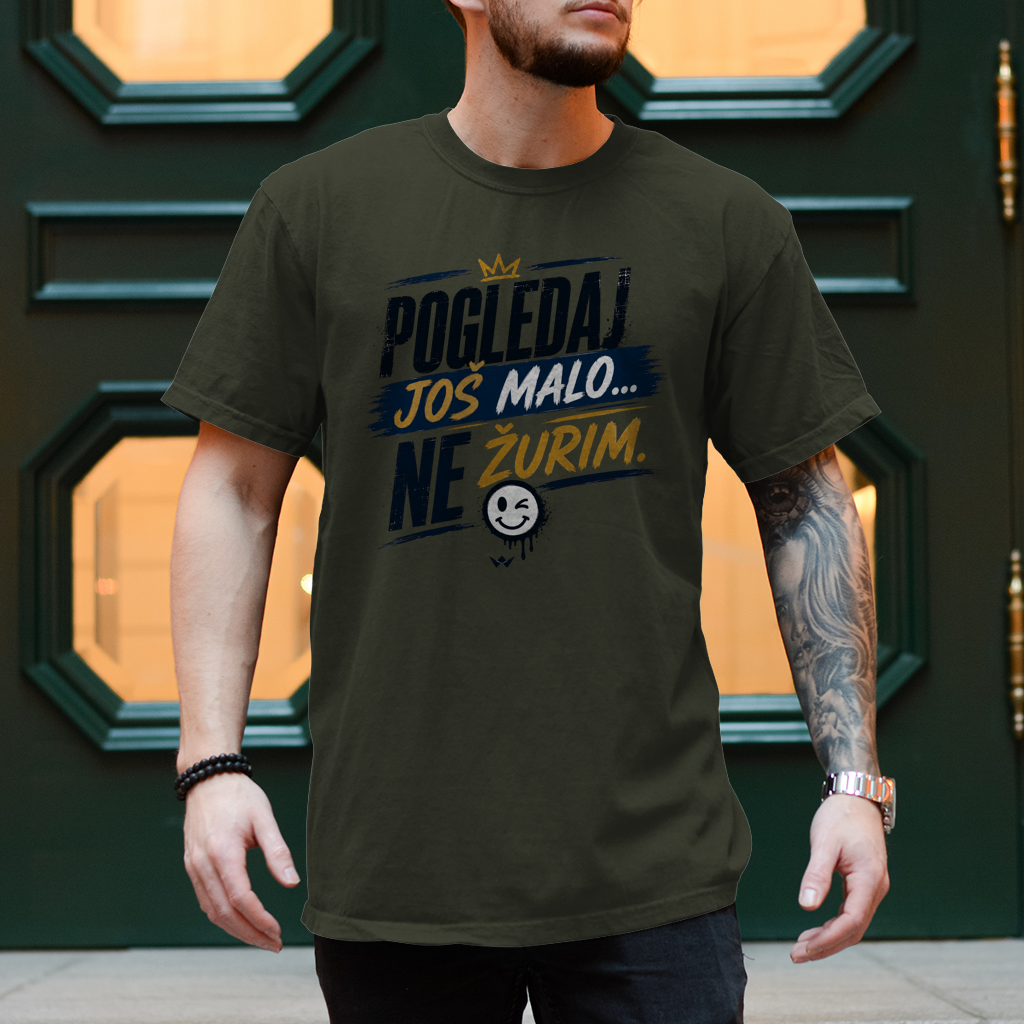 Herren T-Shirt Pogledaj jos malo
