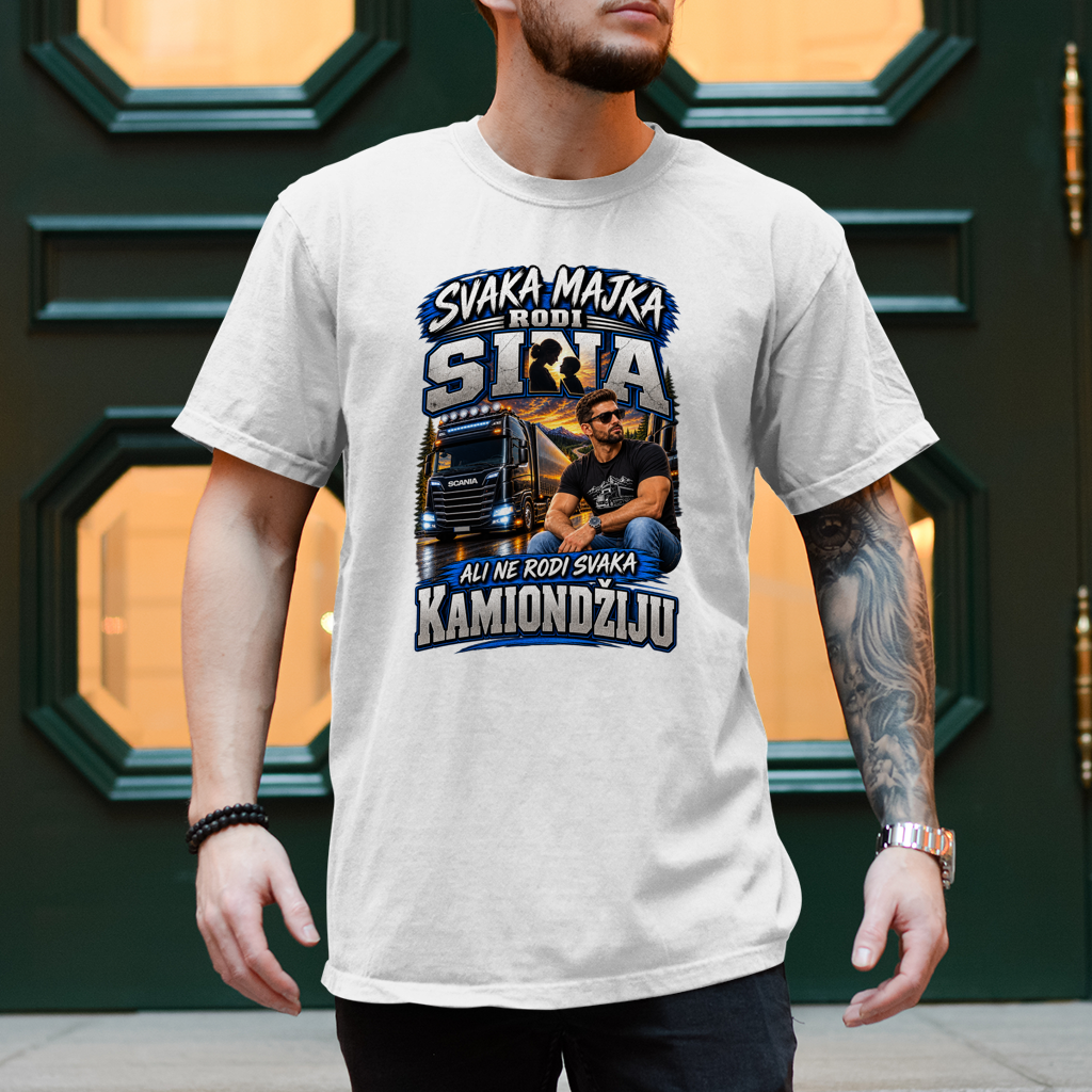 Herren T-Shirt Ne rodi svaka majka kamiondziju