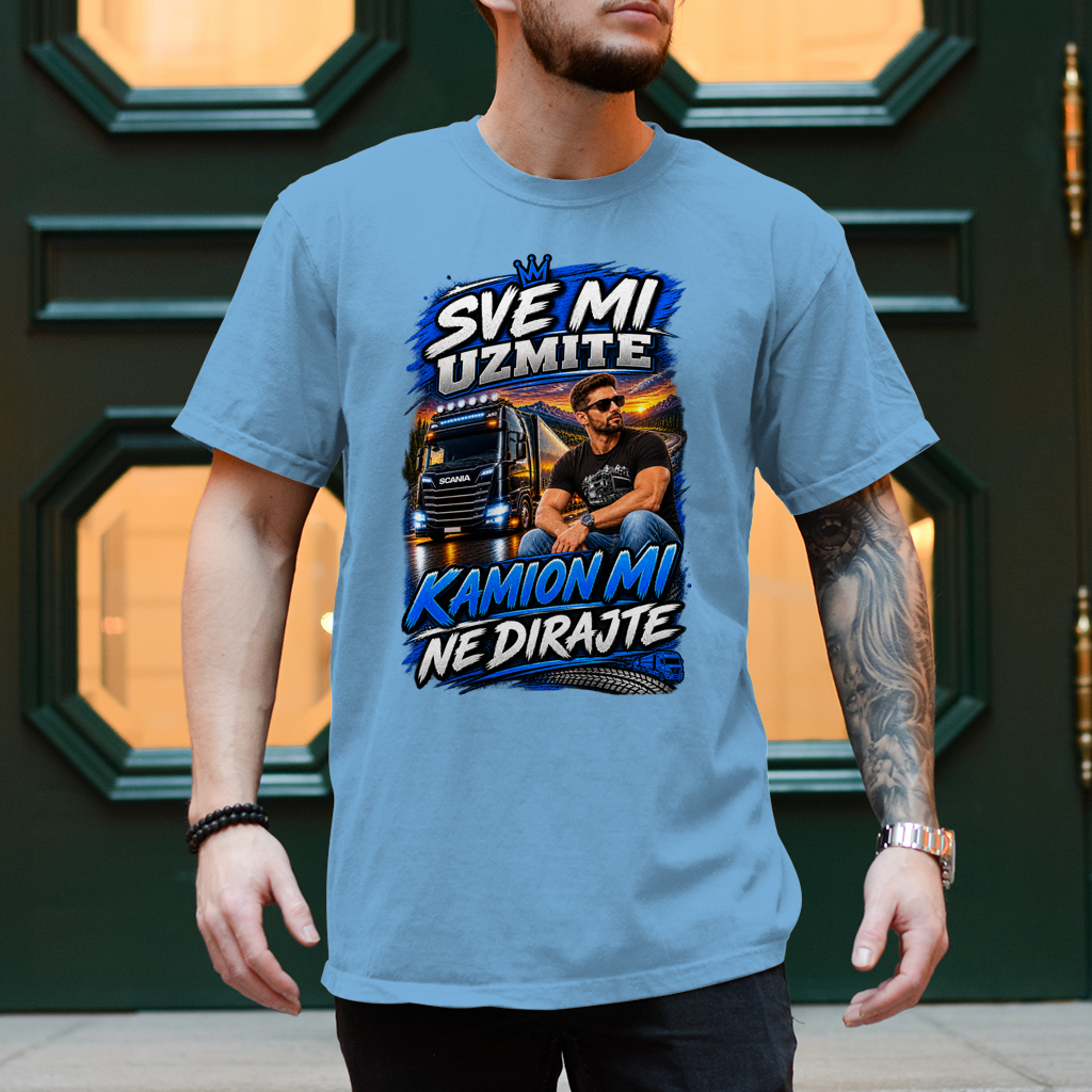 Herren T-Shirt Kamion mi ne dirajte