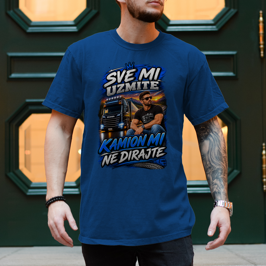 Herren T-Shirt Kamion mi ne dirajte