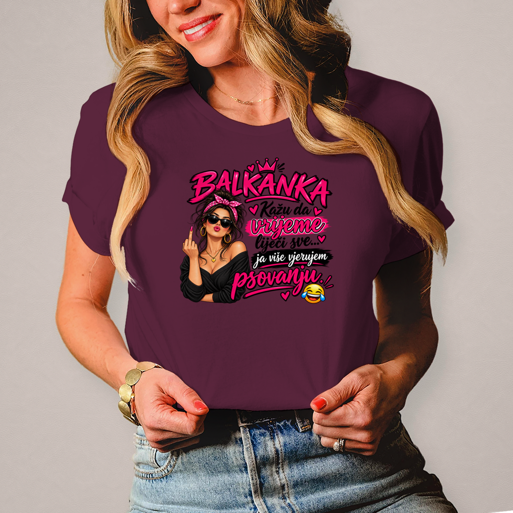 Damen T-Shirt Kazu da vrijeme lijeci sve