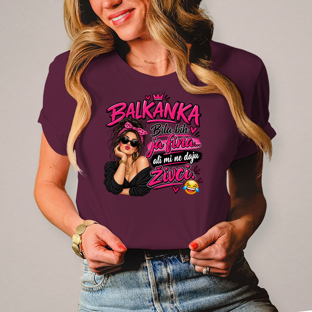 Damen T-Shirt Ne daju mi zivci