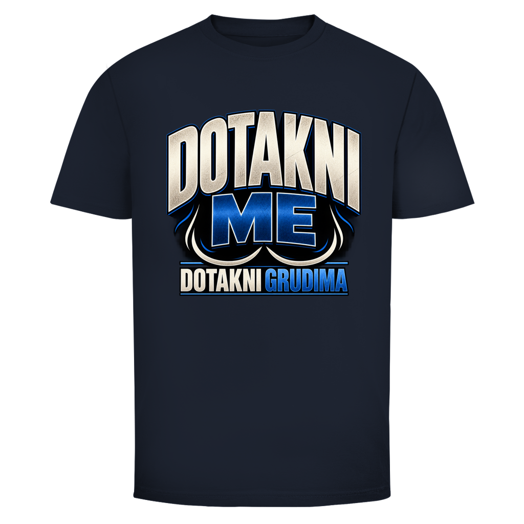Herren T-Shirt  Mitar Mirić „Dotakni me“ - Blau design