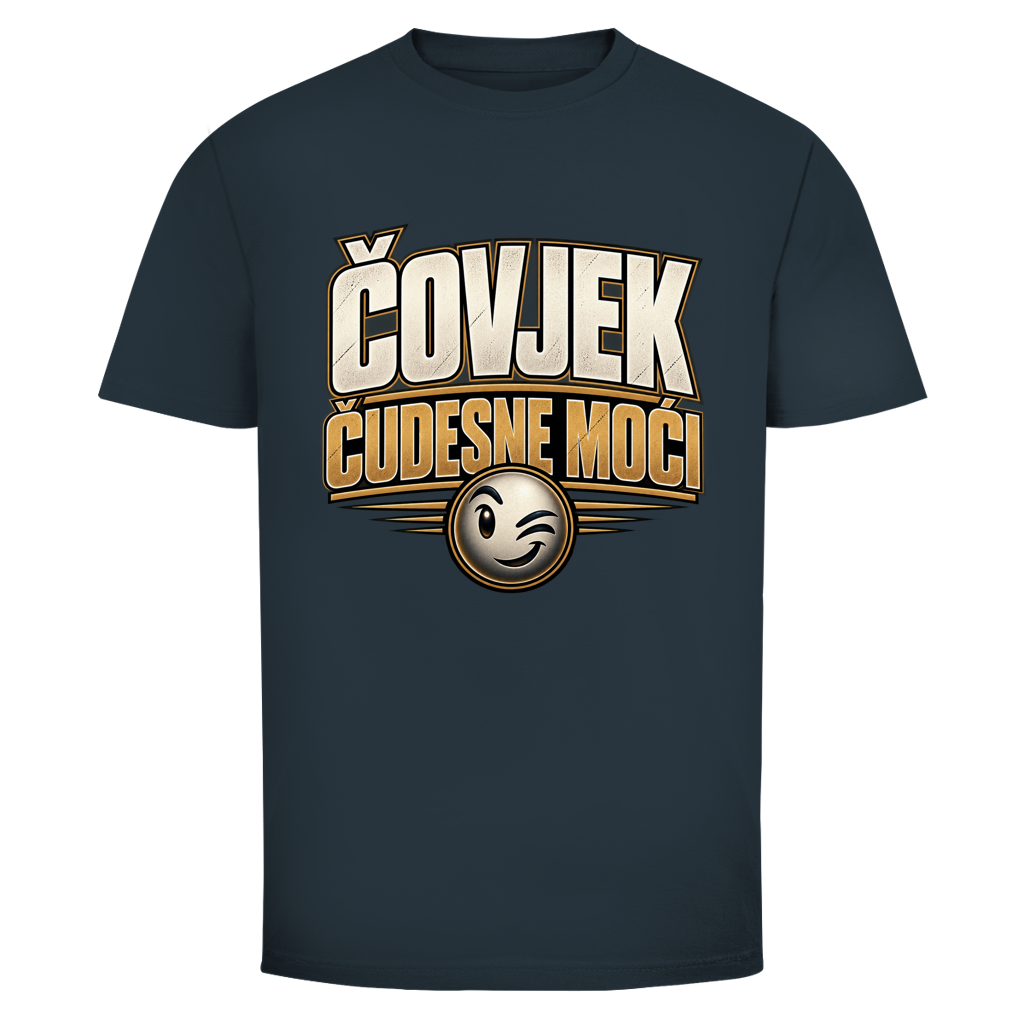 Herren T-Shirt  Mitar Mirić „Covjek cudesne moci“ | Balkan Kult Shirt Rot