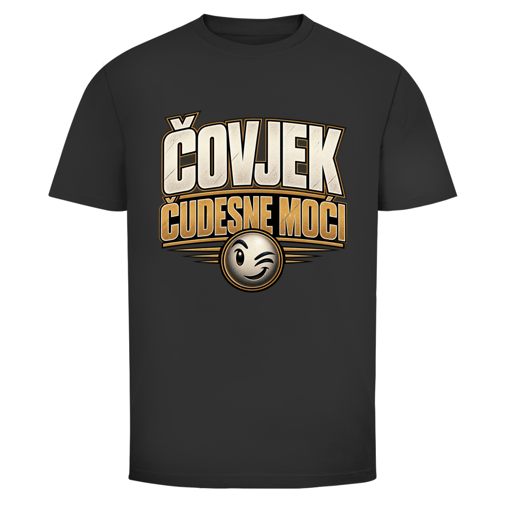 Herren T-Shirt  Mitar Mirić „Covjek cudesne moci“ | Balkan Kult Shirt Rot
