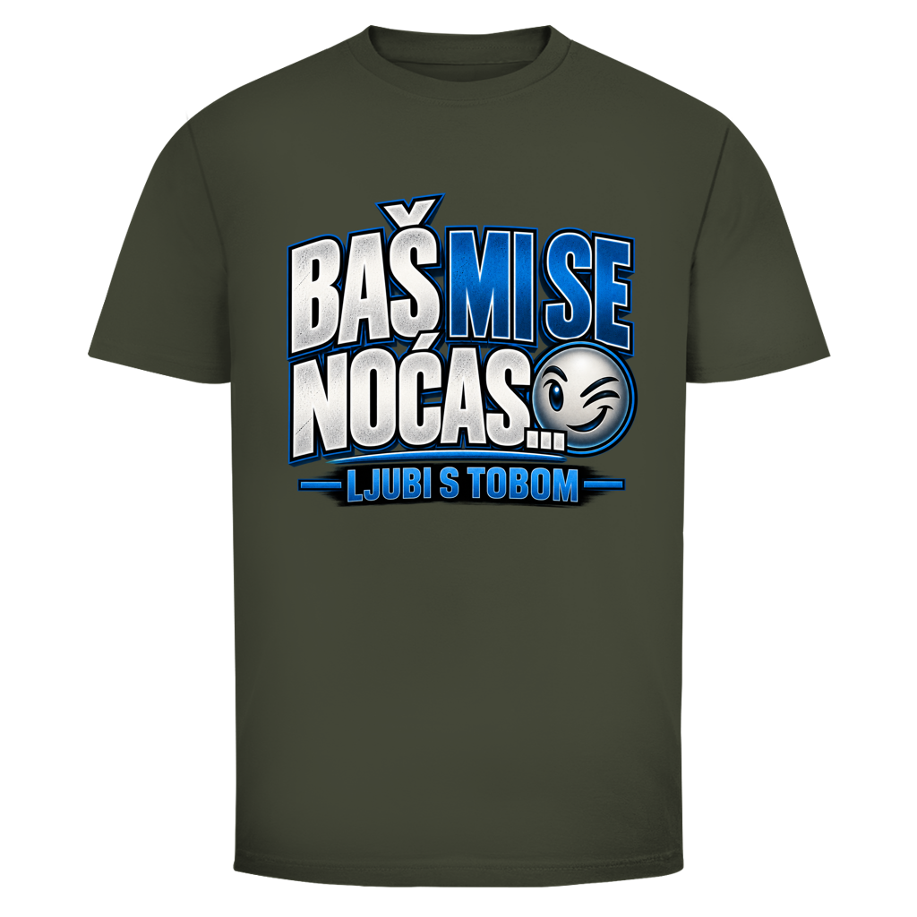 Herren T-Shirt  Mitar Mirić „Bas mi se nocas ljubi s tobom“ | Balkan Kult Shirt Rot