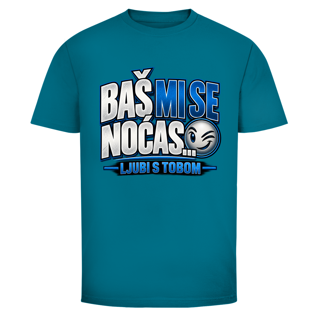 Herren T-Shirt  Mitar Mirić „Bas mi se nocas ljubi s tobom“ | Balkan Kult Shirt Rot