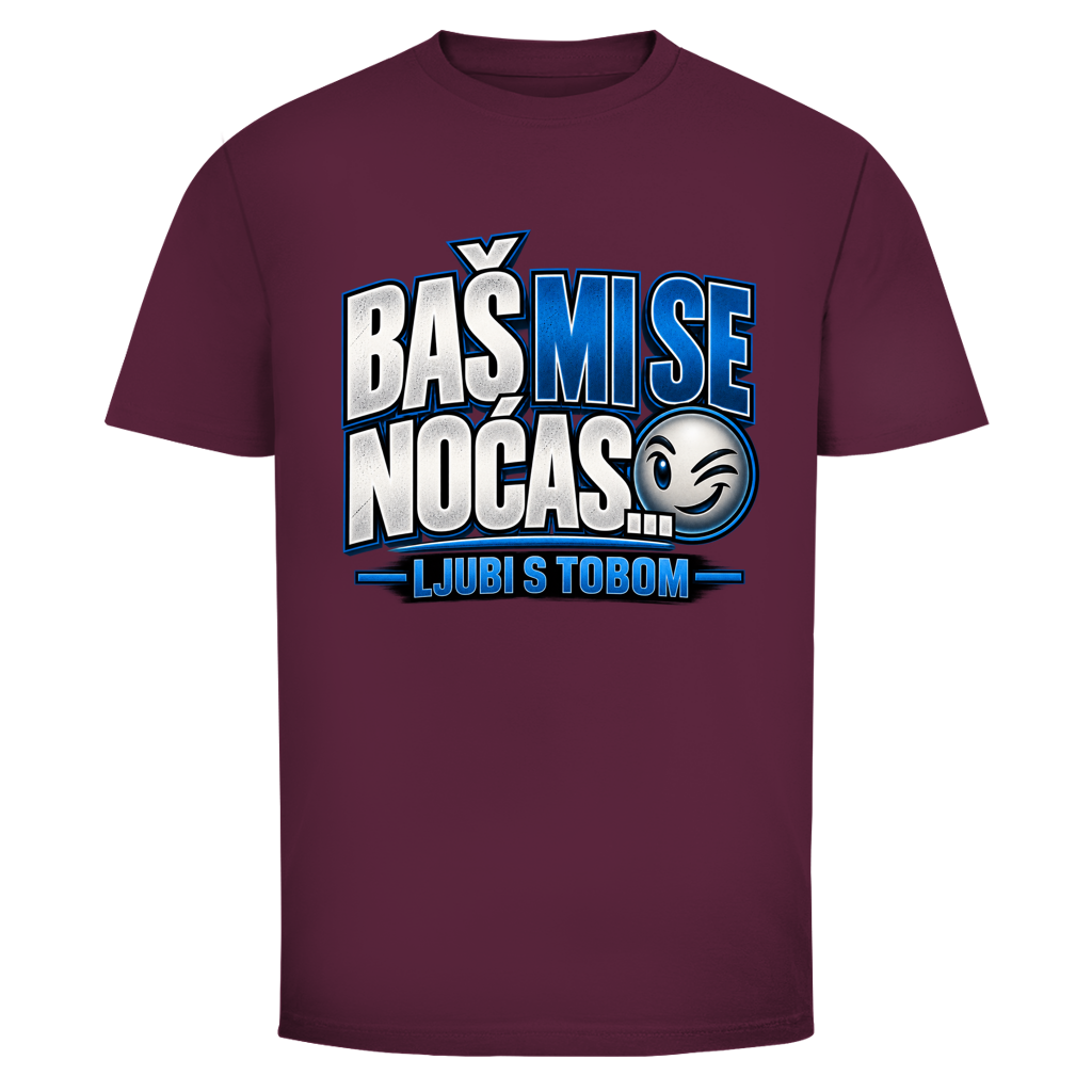 Herren T-Shirt  Mitar Mirić „Bas mi se nocas ljubi s tobom“ | Balkan Kult Shirt Rot