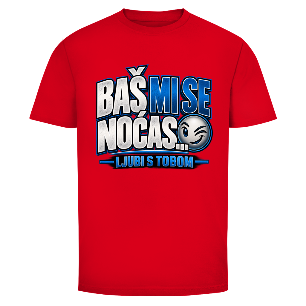 Herren T-Shirt  Mitar Mirić „Bas mi se nocas ljubi s tobom“ | Balkan Kult Shirt Rot