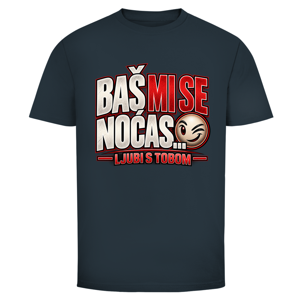 Herren T-Shirt  Mitar Mirić „Bas mi se nocas ljubi s tobom“  Rot | Balkan Kult Shirt Rot