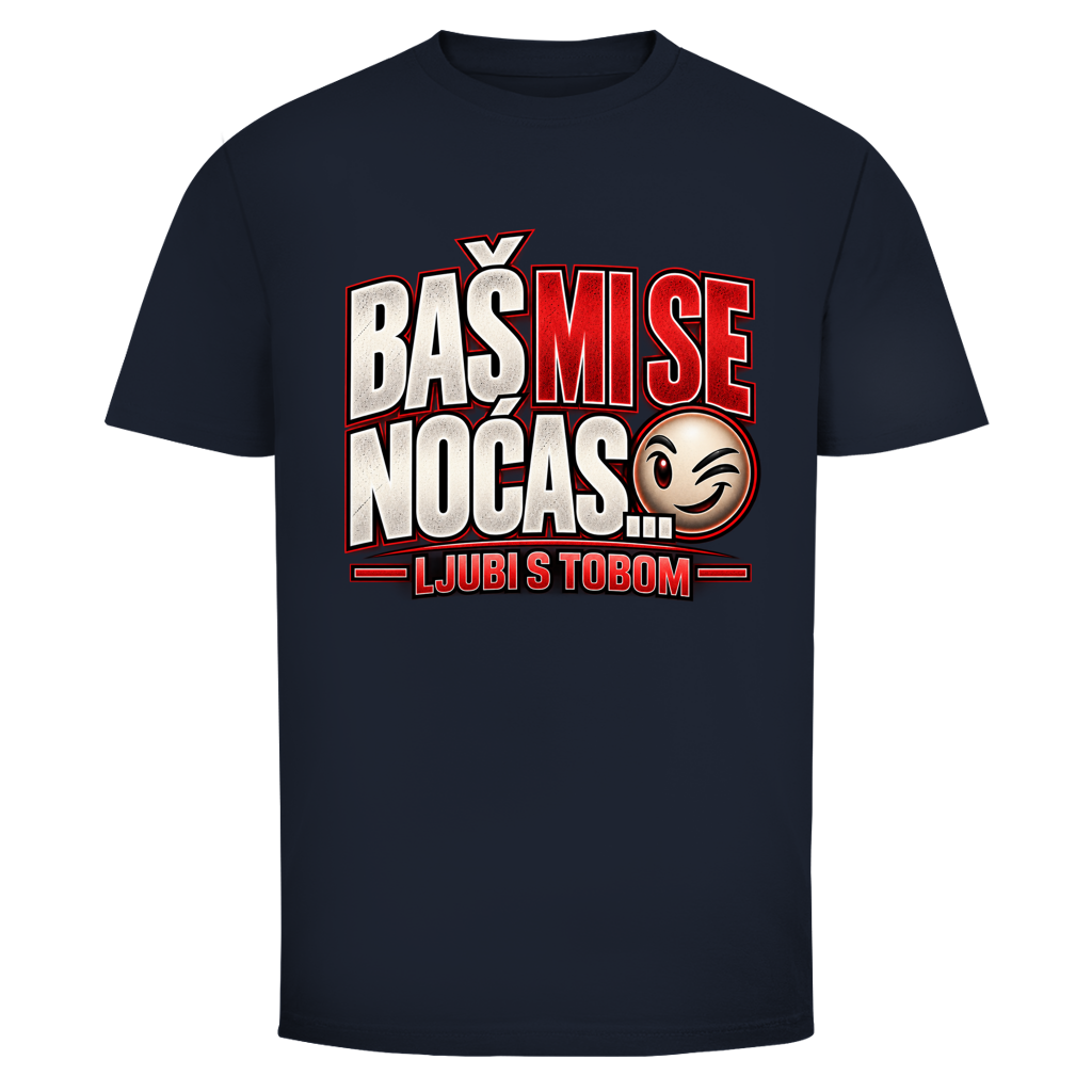 Herren T-Shirt  Mitar Mirić „Bas mi se nocas ljubi s tobom“  Rot | Balkan Kult Shirt Rot