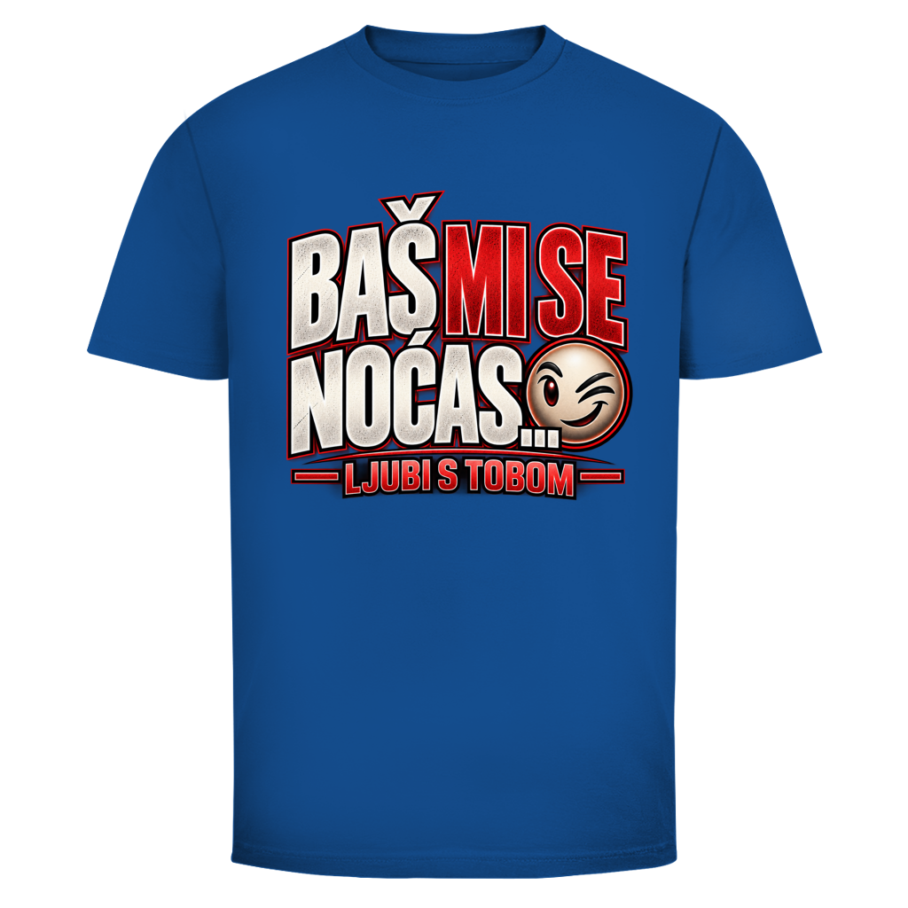 Herren T-Shirt  Mitar Mirić „Bas mi se nocas ljubi s tobom“  Rot | Balkan Kult Shirt Rot