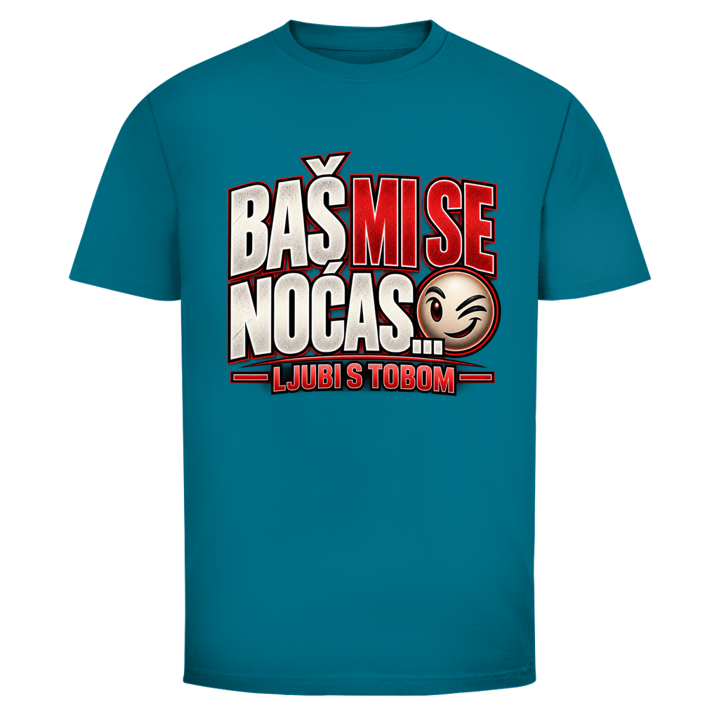 Herren T-Shirt  Mitar Mirić „Bas mi se nocas ljubi s tobom“  Rot | Balkan Kult Shirt Rot