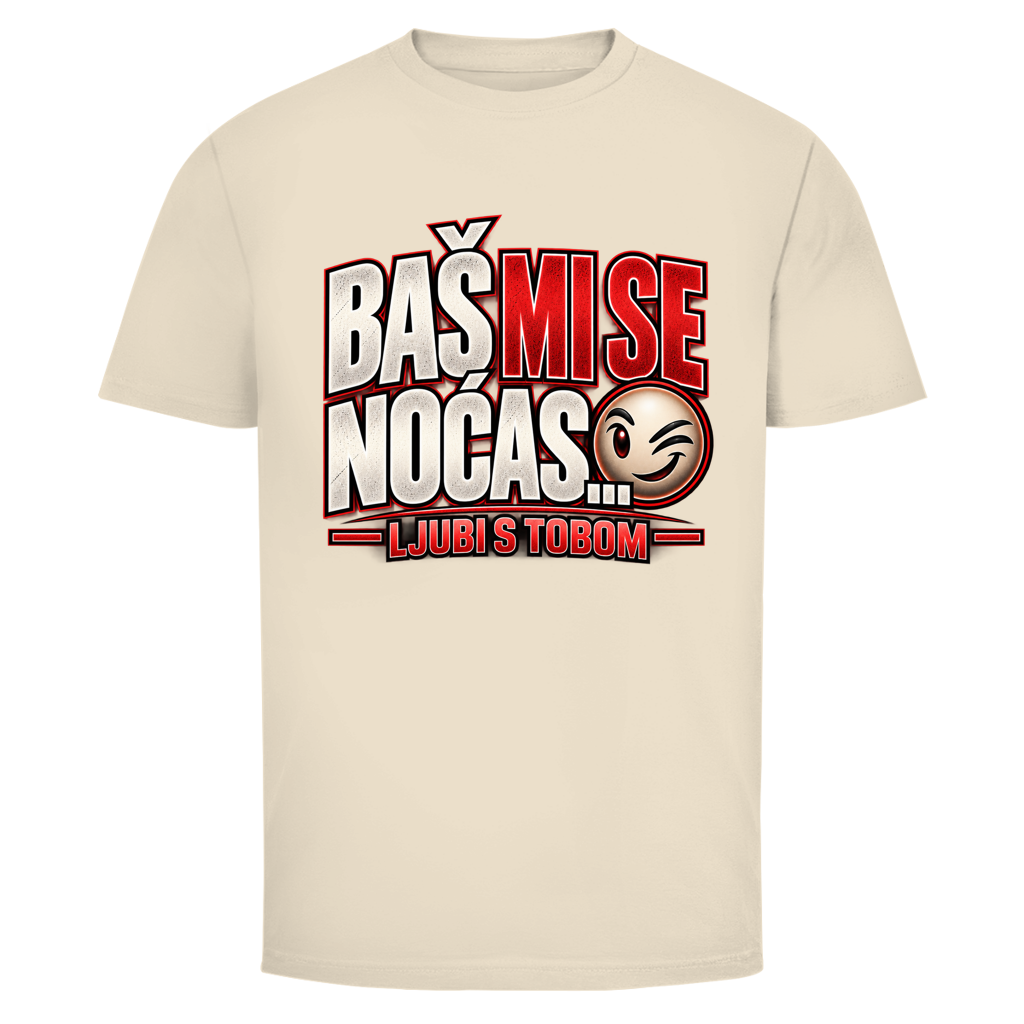 Herren T-Shirt  Mitar Mirić „Bas mi se nocas ljubi s tobom“  Rot | Balkan Kult Shirt Rot