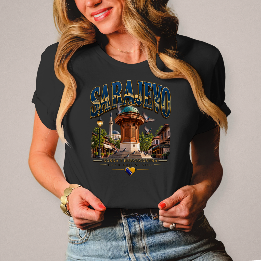Sarajevo Damen T-Shirt – Grad koji se voli | Bosnien Heimat Shirt