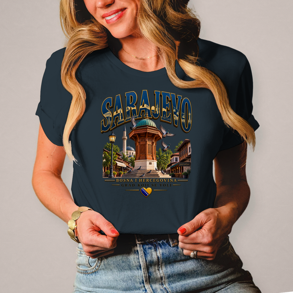 Sarajevo Damen T-Shirt – Grad koji se voli | Bosnien Heimat Shirt
