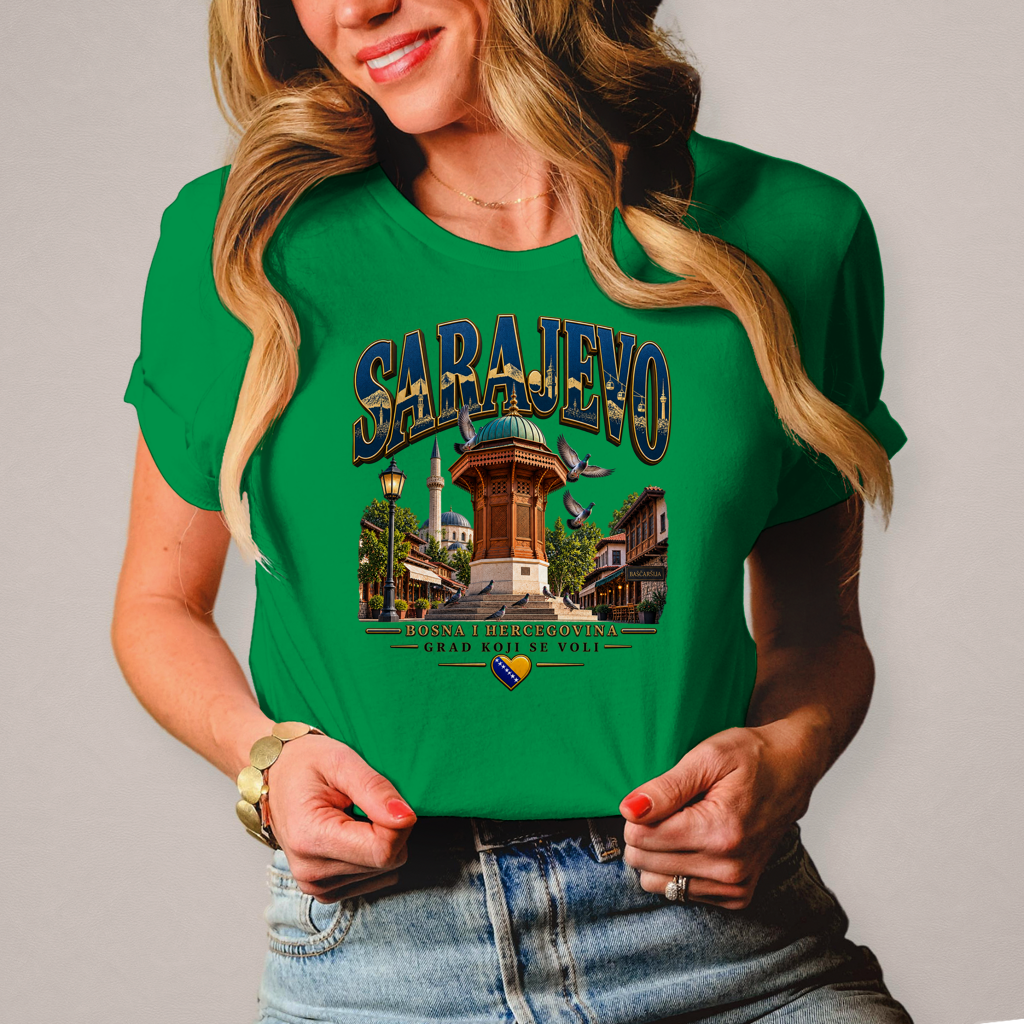 Sarajevo Damen T-Shirt – Grad koji se voli | Bosnien Heimat Shirt