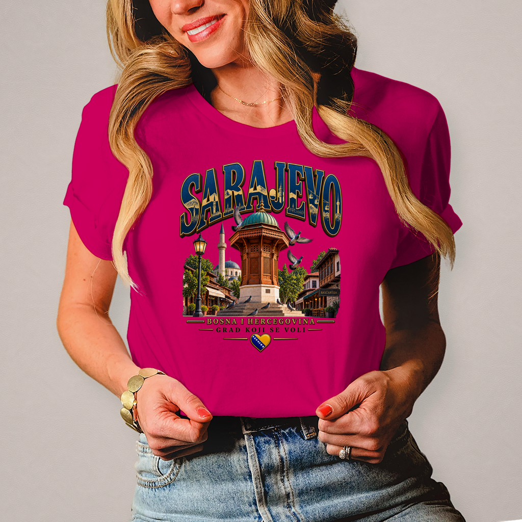 Sarajevo Damen T-Shirt – Grad koji se voli | Bosnien Heimat Shirt