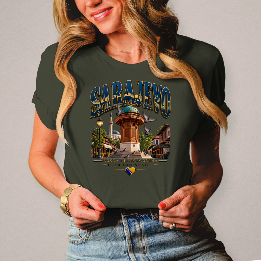 Sarajevo Damen T-Shirt – Grad koji se voli | Bosnien Heimat Shirt