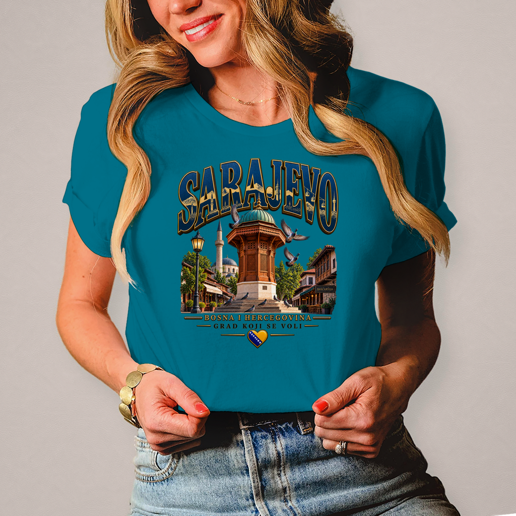 Sarajevo Damen T-Shirt – Grad koji se voli | Bosnien Heimat Shirt