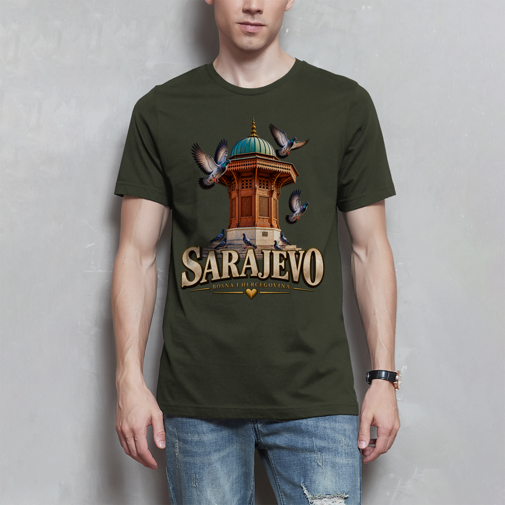 Muška majica Sarajevo | Majica Bosna domovina