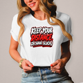 Damen T-Shirt Keep your distance